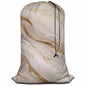 Swono Rose Gold Marble Large Travel Laundry Bag, Rip-Stop Dirty Clothes Bag with Drawstring, Liquid Abstract Glitter Splatter Print Heavy Duty Travel Laundry Bag, Large Laundry Hamper Liner - color: Rose Gold Marble