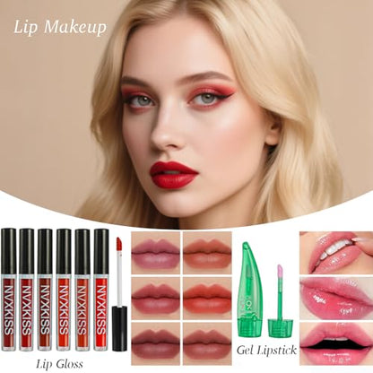 All in One Makeup Kit for Women Full Kit,Makeup Set for Women, Includes Eyeshadow Palette/Foundation/Lipstick/Eyeliner/Mascara/makeup Brush,Makeup Gift Set for Christmas & Birthday&Holiday&Everyday. - color: Set2