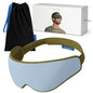 Ostrichpillow Eye Mask, Sleep Mask for Men Women 100% Blackout, No Pressure On Eyes, Soft & Breathable, Adjustable Fit, Travel Bag Included - color: Meadow
