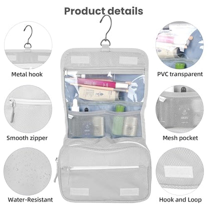 8 Set Expandable Compression Packing Cubes for Suitcases Travel Essentials Carry On Waterproof Storage Bag With Dry And Wet Separation Silvery - color: Silvery