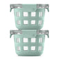 Ello Duraglass 2-Pack 2 Cup Reusable Glass Container Jar with Leak Proof Lids and Protective Silicone Sleeves | Perfect for Overnight Oats, Snacks, Yogurt | BPA-Free | Dishwasher Safe | Yucca - color: Yucca
