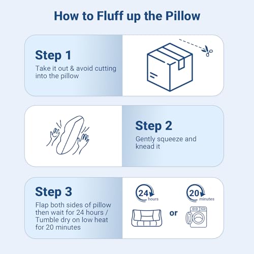 Cervical Neck Pillow for Sleeping - Ergonomic Side Sleeper Pillows for Pain Relief, Contour Cervical Pillow for Neck Support, Orthopedic Memory Foam Pillows for Side Back Stomach Sleepers (26″x15″)