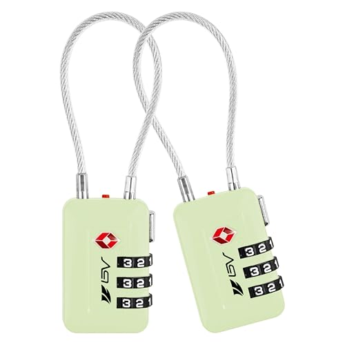 TSA Accepted Luggage Travel Lock, Set-Your-Own Combination Lock for School Gym Locker, Luggage Suitcase Baggage Locks, Filing Cabinets, Toolbox, Case (Mint Green, 2 Pack) - color: Mint Green, size: 2 Pack