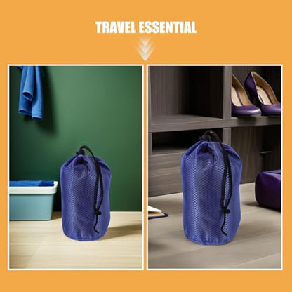 2pcs Compression Storage Bags: Oxford Cloth Drawstring Stuff for Down Jackets & Clothes - Space-saving Organizer for Travel, Camping, Home Use
