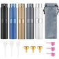 Tekson Travel Perfume Atomizer Refillable 8ml (5 PCS), Travel Cologne Sprayer Mini, Perfume Bottle Empty Small (Blue) - color: BBSBG