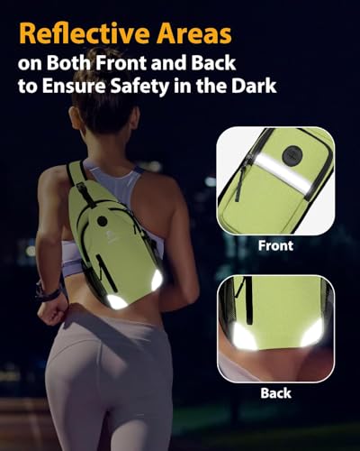Sling Backpack for Women & Men, Crossbody Travel Bag with Water Bottle Holders, 17 Pockets, Quick-Access Phone Pocket, Hidden Security Pocket, Fits 11" Tablet, for Daily Carry, Travel, Theme Parks - color: C-olive