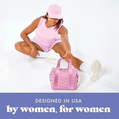 Fit & Fresh Remi Lunch Bag for Women Work – Neoprene Lunch Tote with Containers & Ice Pack, Reusable Meal Prep Lunch Box, Large Capacity, Machine Washable, Sweet Pink Block - color: Sweet Pink Block