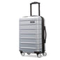 Omni 2 Airline Approved Carry-On Luggage – Stress-Free Size Meets 22x14x9" Requirements – For Fast Trips & Avoiding Baggage Fees – Dual 360° Spinner Wheels, USB Power Hub, Expands 1.5” – Silver - color: Arctic Silver, size: Carry-on Spinner