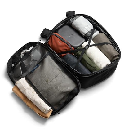Bellroy Transit Travel Pack Pro (30–38 liter carry-on travel backpack, with laptop sleeve, RFID protection and zip bottle pocket) - Black - color: Black