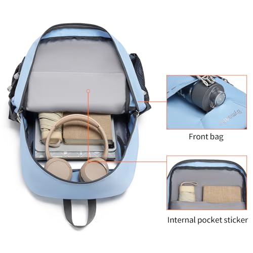 35L Lightweight Packable Backpack – Durable Foldable Daypack for Travel, Hiking, and Gym (Sky-Blue) - color: 35l-sky-blue