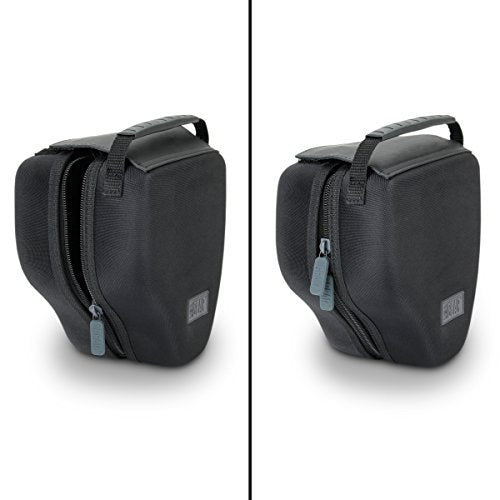 USA Gear Hard Shell Camera Case for DSLR & Mirrorless Cameras, Compatible with Canon, Nikon, Sony & Fujifilm - Fits EOS R100, Rebel T7 / 2000D, Nikon Z30, Sony A7III / A7 IV, Fujifilm X-T5 / X-T50 - color: Hard Case - Black
