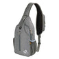 WATERFLY Crossbody Sling Backpack Sling Bag Travel Hiking Chest Bags Daypack (Dark gray) - color: Dark Gray