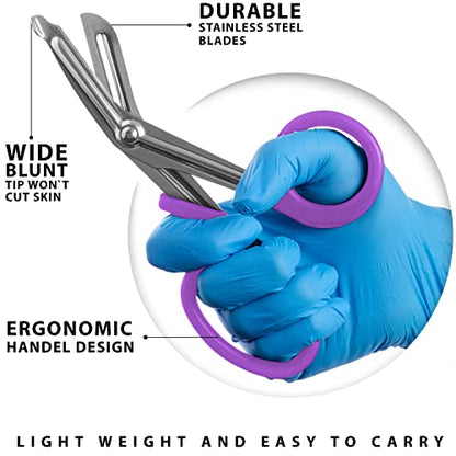 ASA TECHMED Nurse Utility Belt – Complete Medical Belt Utility Kit, Pro Pack Pocket Organizer Pouch Hip Bag for EMT, CNA, NP, PA, Student, Purple - color: Purple