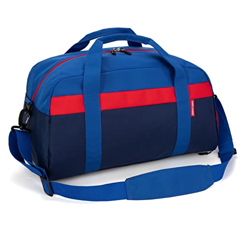 Kids Duffle Bag for Boys or Girls, Fit Sports Practice, or Overnight Travel Weekend (Navy Blue) - color: Navy Blue
