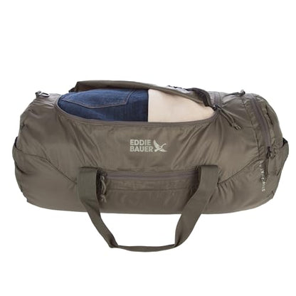 Eddie Bauer Stowaway Packable Duffel Bag | Travel | Foldable | Lightweight | Durable | Ripstop Polyester - color: Spruce