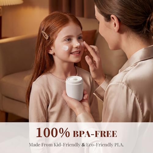 New Travel Toiletry Containers [Ultra Leakproof] TSA-Approved, PLA Hard Shell Jars with 5 Magnetic Labels, Wide Mouth Bottles for Lotion, Cleanser, Shampoo, Conditioner, Beige, 3 Pack, 2OZ - color: Beige, size: 2 oz / 60 ml