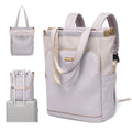 GOLF SUPAGS Convertible Laptop Backpack for Women Casual Daypack Notebook Tote Bag for Work College Travel Leisure (Taro Purple & White) - color: Taro Purple & White