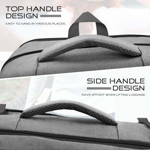 Extra Large Travel Backpack, Carry on Luggage Backpack TSA 18.4 inch Laptop Bag Flight Approved, Lightweight Business Luggage Bag, Travel Gifts for Men, Black - color: Grey, size: XX-Large