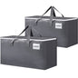BlissTotes Large Moving Boxes and with Zippers & Handles Moving Supplies with lids, Heavy Duty Totes for Storage Bags for Space Saving, Fold Flat, Moving and Storing 76L, 2 Pack - size: 76L-2 Packs