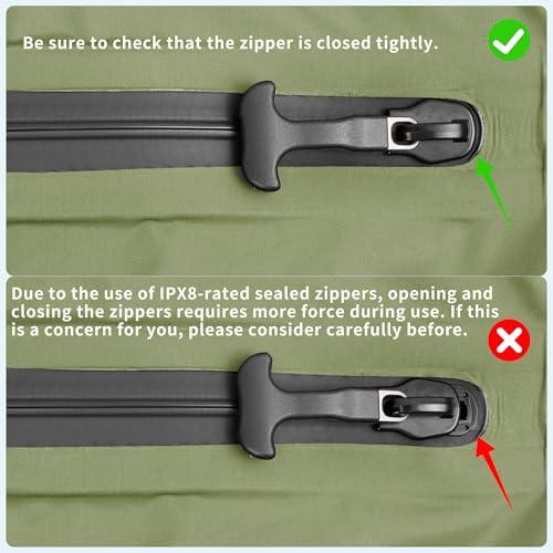 Upgraded Vacuum Bag for Travel, Professional IPX8 Waterproof Reusable Vacuum Compression Bags for Travel Suitcases, Durable Space Saver Bag - color: Green, size: 2 PC -With Pump