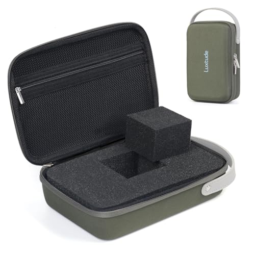 Luxtude Hard EVA Case with Foam, Hard Sided EVA Shockproof Camera Organizer Case, Travel Carrying Cases for Drones, Digital Products, Electronic Instruments, etc. (Green) - color: Green, size: Small