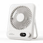 WHATOOK Small Desk Fan Personal Fans: 5000mah 25 Hours Battery Office Quiet Mini Desktop Fan Portable Rechargeable Travel Essentials (White, 2000 mAh) - color: White