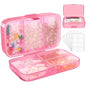 FYY Weekly Pill Organizer with Labels,8 Compartments Travel Daily Pill Case Airtight Moistureproof Large Pill Box to Hold Vitamins, Fish Oil, Supplements,Cotton Swab and Bandages-Hot Pink - color: Hot Pink