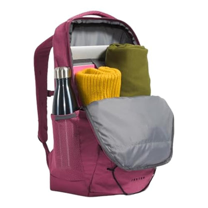THE NORTH FACE Women's Jester Everyday Laptop Backpack - PFAS Free, Cyber Berry Dark Heather, One Size - color: Cyber Berry Dark Heather