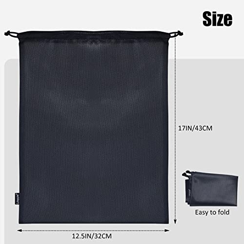 Gloppie Shoe Bags for Travel, (2-Pack) Shoe Storage Bag with Drawstring, Packing Organizer for Sneakers, Gym, Luggage, Closet, Weekender Overnight Travel Essentials