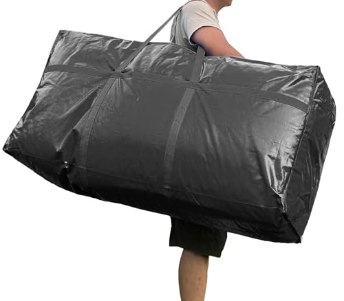 66 Gallon Extra Large Storage Bags, Huge Moving Bags Heavy Duty with Zipper and Stronger Handles, Big Foldable Duffle Bag for Travel - Storage Totes Moving Boxes for College, Christmas Tree, Bedding - color: Black, size: 250L, 1 Pack