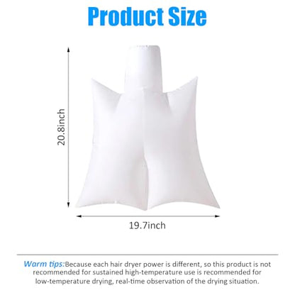 Clothes Quick Drying Bag Hair Laundry Bag Traveling Dryer Shirt Pants Drying Bag Home Storage Accessory（20x20inches） - color: White bottoms