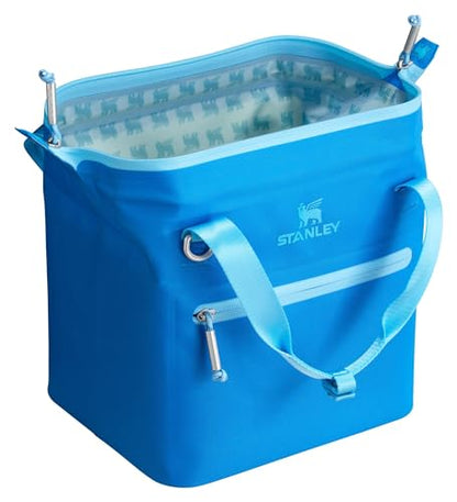 Stanley All Day Julienne Soft Cooler Bag and Lunch Box | Insulated Travel Bag with Zipper | BPA-Free - color: Azure, style: Mini