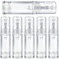 6pcs Airless Travel Pump Bottle, Empty Refillable Vacuum Pump Bottle, 5ml Plastic Press Lotion Travel Container for DIY Cosmetic Foundation Toiletries- Clear - color: Clear-6pcs-5ml