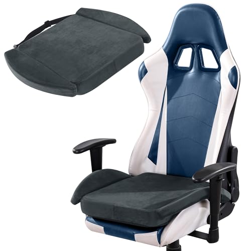 BALAPET Ultra Soft Gaming Chair Cushion for Long Sitting Gamers,Tailbone Pain Reduce Cushion for Office Chair(Gray) - color: Gray