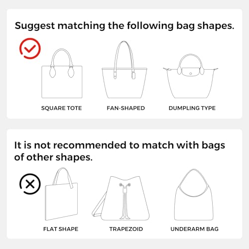 GIVLEFLY Small Purse Organizer Insert, Waterproof Nylon Handbag Insert with Multiple Pockets & Interior Zipper Pocket, Quilted Structured Divider, Top Snap Closure，Light khaki - size: small