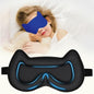 Kids Sleep Mask Eye Mask: 3D Contoured Cup Sleeping Masks, Blindfold with Adjustable Strap, Kids Eye Cover for Boys, Girls, Teens, Pressure-Free with Memory Foam Face Mask for Sleeping (Royal Blue) - color: Royal Blue