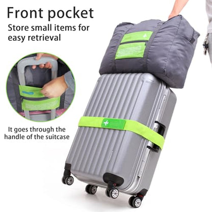 INVODA Travel Bag 24 PCS Foldable Duffle for Women and Men Lightweight Luggage Bag Personal Item Bag for Airlines Weekender Overnight Tote Carry on (24PCS) - color: 24PCS