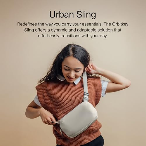 orbitkey Urban Sling Mini – Compact Crossbody Bag with Adjustable Strap & Quick Access Pockets – Lightweight Everyday Carry Sling for Travel, Work, Gym & Outdoor Adventures (Terracotta) - color: Terracotta, size: Urban Sling Mini