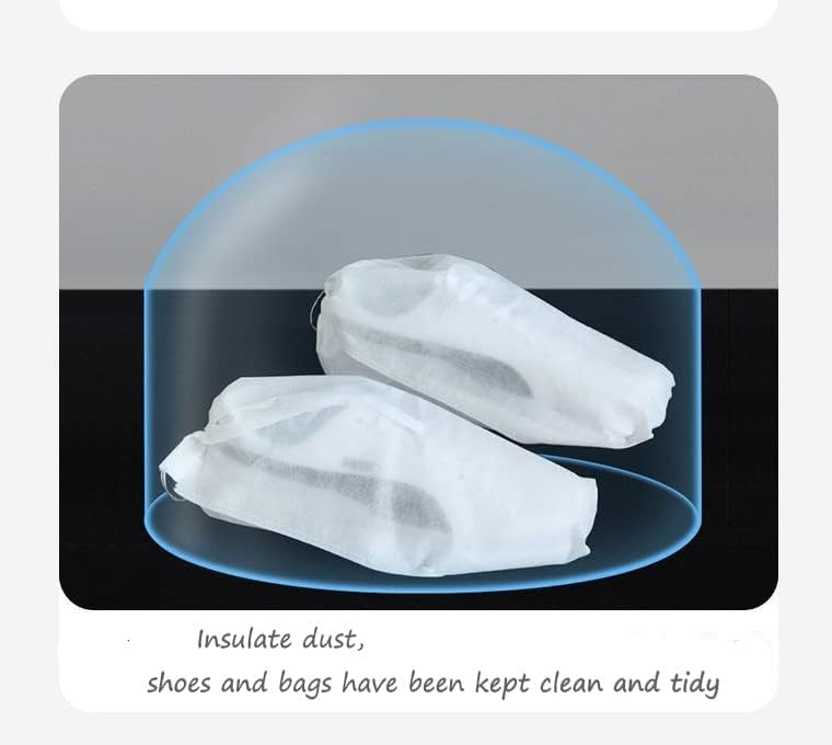 30 eco-friendly travel shoe bag storage bags, non-woven breathable dust-proof bag with rope, suitable for storing shoes and bags, isolate dust and keep shoes and bags clean and tidy. (19.6inX23.62in) - size: 19.6inX23.62in