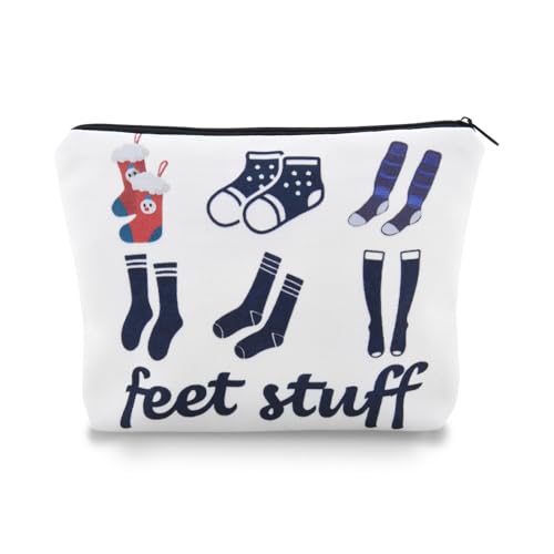 Feet Stuff Storage Bag for Women Travel Cosmetic Bag with Zipper Travel Toiletry Bag for Men Short Long Stock Organizer Storage Bag Feet Stuff Bag Pouch - color: feet stuff