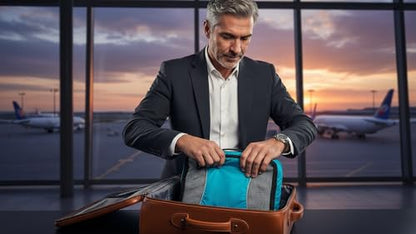 GOX Ultra Light 5 piece Packing Cubes Travel Luggage Organizer 1 Large 2 Medium 2 Small - color: blue