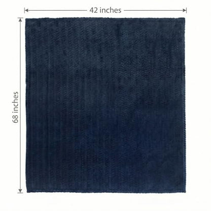 EverSnug Travel Blanket & Pillow 68x42 - Premium Ultra-Soft Microfleece 2 in 1 Compact & Packable Flight Blanket with Soft Bag Pillowcase, Hand Luggage Sleeve and Backpack Clip (Navy Blue) - color: Navy Blue