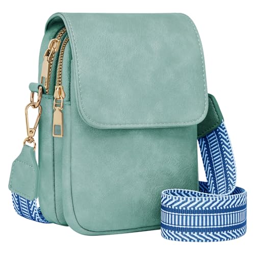Fashion Small Crossbody Bags for Women Trendy Designer Cell Phone Purses Wallets with Card Holder Anti Theft Travel - color: Lightblue