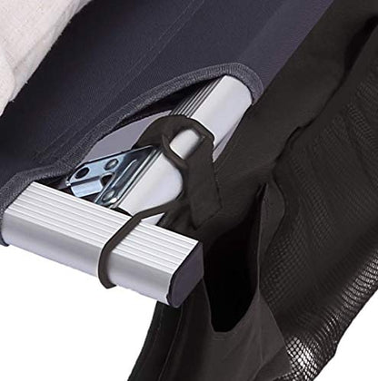Tough Outdoors Camping Cot Organizer Bag - Storage Organizer Bag for Adult Camping Cots - Camping Organizer w/Multiple Compartments - Durable & Compatible with Camping Cots
