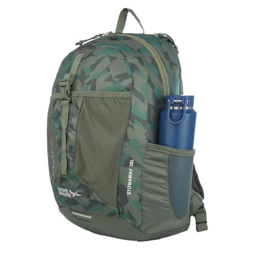 Eddie Bauer Stowaway Packable Backpack | Travel | Outdoor | Lightweight | Foldable | Durable | Ripstop Polyester | 30L - Sprig Green - color: Sprig, size: 30L