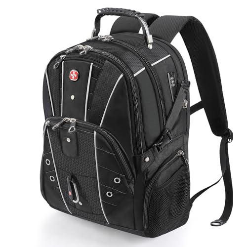 star cloud Business Travel Laptop Backpack 17 Inch, USB Type-C Charging Carry On Backpack with Anti-Theft Lock, Large Capacity Multi-Compartment Tech Backpack for Work, Commute & Travel