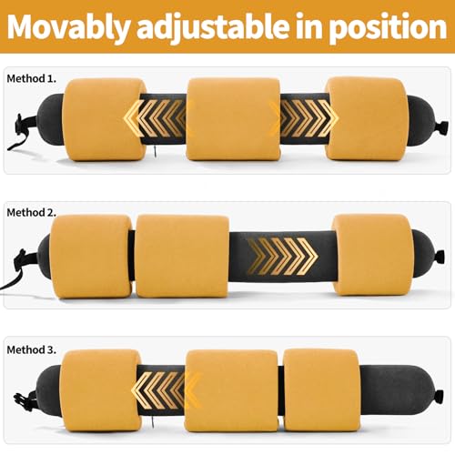 3-Ring Memory Foam Travel Neck Pillow It has obtained a Patent. The Three Rings can be movably Adjusted to Provide Flexible Support for The Neck, Head, and Other Areas.Yellow - color: Yellow