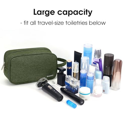 Narwey Travel Toiletry Bag for Women Traveling Dopp Kit Men Travel Bag for Toiletries Cosmetic Bag Makeup Bag Medicine Bag for Traveling (Army Green) - color: B-Army Green