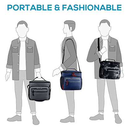 TOURIT Large Lunch Bag 14L Insulated Lunch Box Lunch Cooler for Men Women Work, Black - color: Y-Black