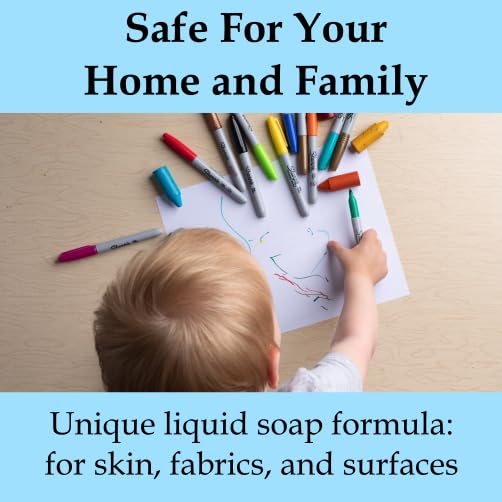 Amodex Ink & Stain Kit with Stain Remover Brushes, Removes Ink, Sharpie, Grease, Food and More, Safe and Effective on Clothes, Leather and Skin, Includes 1 Bottle and 2 Brushes - style: Stain Remover Brush Kit